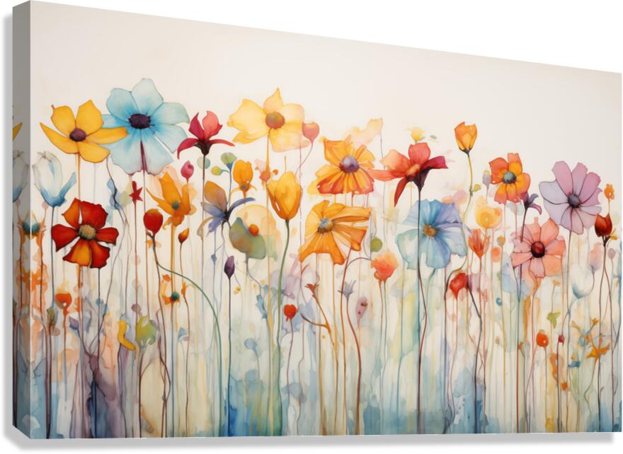 Audacious – Abstract Floral Print Canvas Print