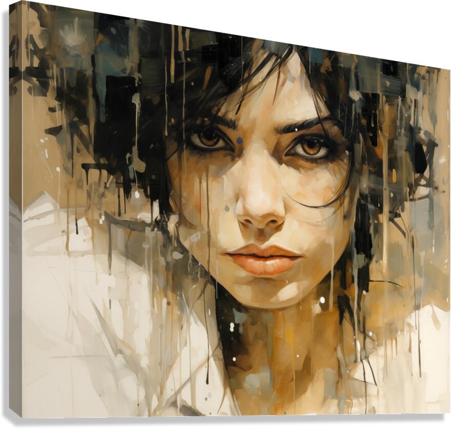 SUS – Suspicion in Dripping Paint Print Canvas Print