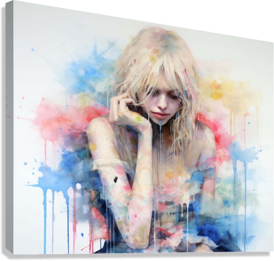 Body Dysmorphic Disorder – Conceptual Pastel Portrait Art Print Canvas Print