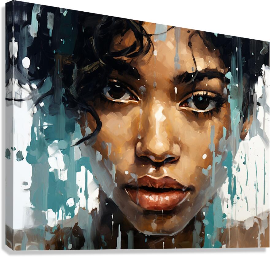 Paranoid – Pop Surreal Portrait Art Print Canvas Print