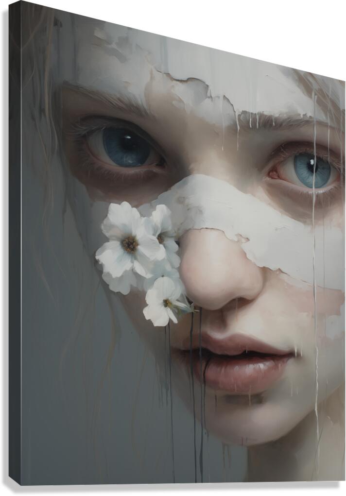 Schizophrenia – Pop Surreal Portrait Art Print Canvas Print