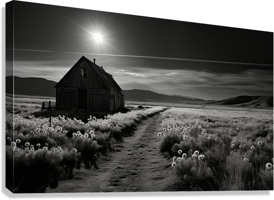 Chem Trail - Minimal Sky Art Prints Canvas Print