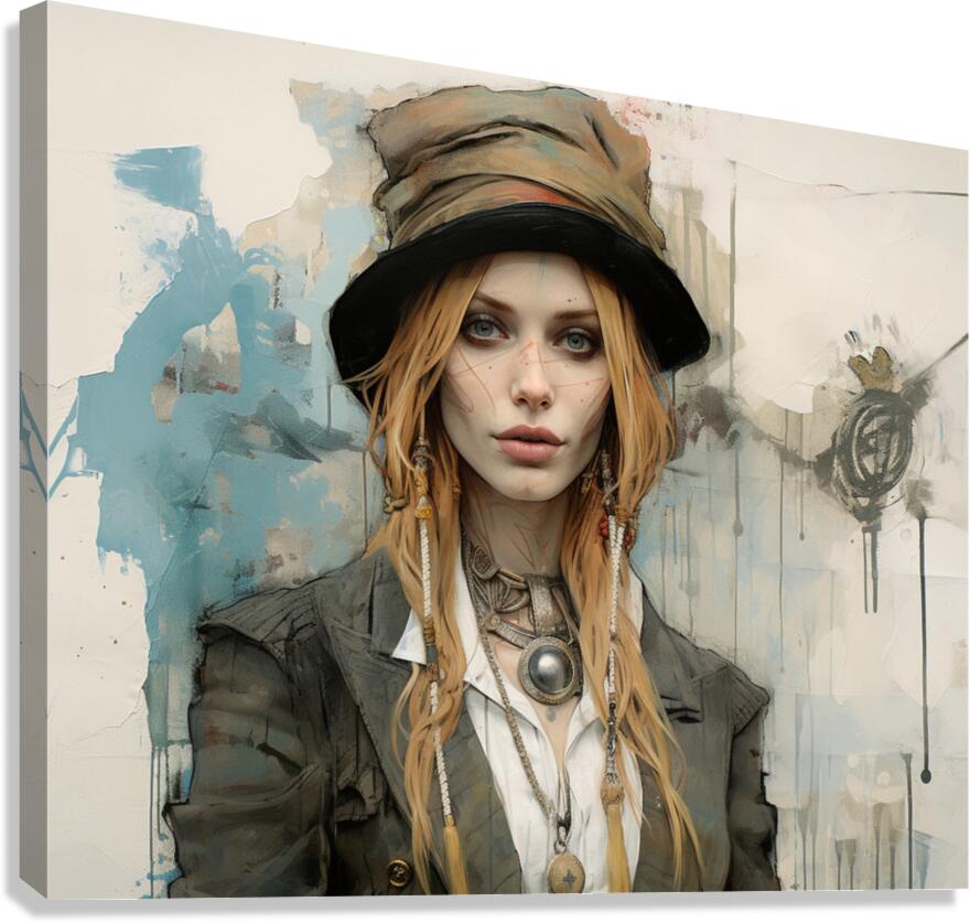 OCD - Conceptual Portrait Art Prints Canvas Print