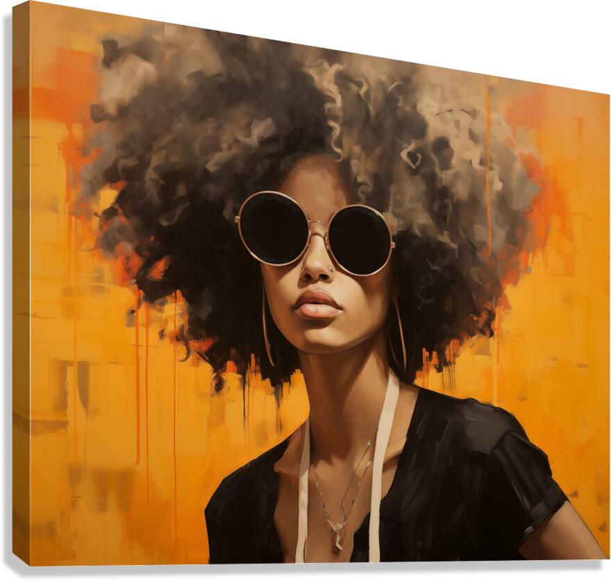 Vibe - Retro Pop Portrait Art Prints Canvas Print