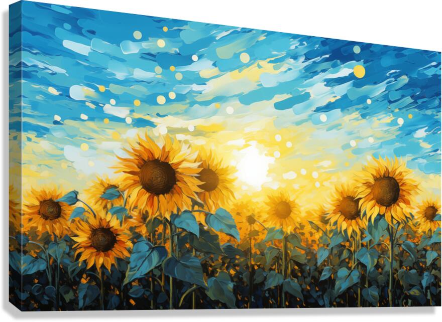 Resonance – Sunflower Field Art Print Canvas Print