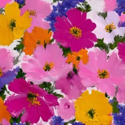 Eclat De Couleurs - Burst Of Colors - Abstract Floral Art Prints