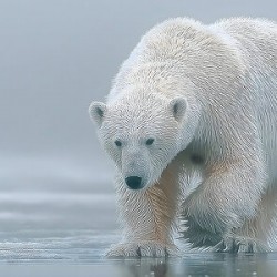 Ghost of the Tundra – Arctic Wildlife Art Print