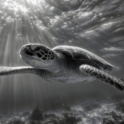 The Slow Path – Minimal Monochrome Art Print