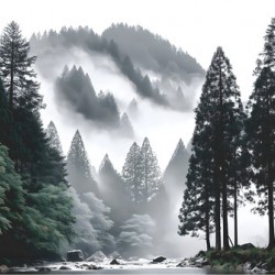 Under The Shroud - Monochrome Landscape Art Prints