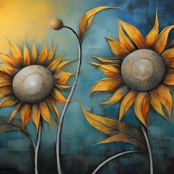 Flamboyant - Bold Sunflower Art Prints