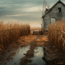 Forgotten – Rustic Autumn Path Landscape Art Print