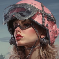 Woman Of War - Tactical Visor Portrait Art Prints