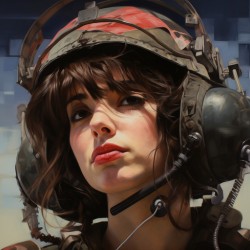 Woman Of War - Modern Valkyrie Portrait Art Prints