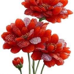 Plaid Botanica 29 - Modern Floral Art Prints