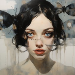 Schizoaffective Disorder – Pop Surreal Portrait Art Print