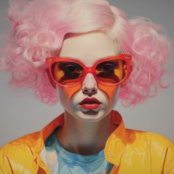 Pretty In Pink - Pop Glam Portrait Art Prints