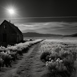 Chem Trail - Minimal Sky Art Prints