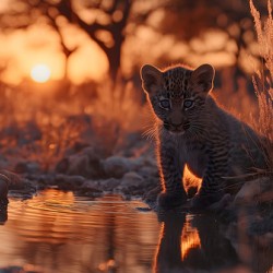 The Gaze – Wildlife Portrait Art Print