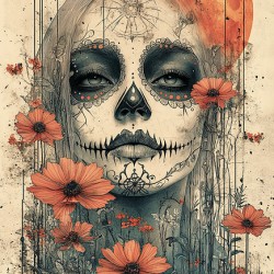 La Guardiana Del Camposanto - The Graveyard Guardian - Dia de los Muertos Art Prints