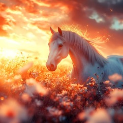 Wild and Free – Wildlife Landscape Art Print