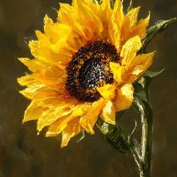 Grace Doree - Golden Grace - Sunflower Portrait Art Prints