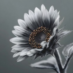 Sunflower Selfie 19 - Sunflower Portrait Art Prints