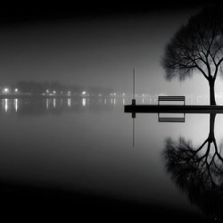 Sit And Reflect - Minimal Monochrome Art Prints