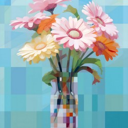 Verre De Lumiere - Glass Of Light - Glass Vase Floral Art Prints