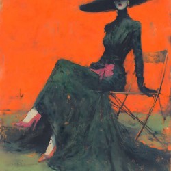 The Silence of Fashion – Vintage Editorial Portrait Art Print