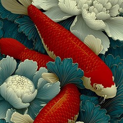 Seishin No Koun 精神の幸運 - Spiritual Good Fortune - Japanese Floral Art Prints