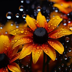 Morning Dew Daisies – Luminous Floral Art Print