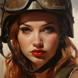 Woman of War – Grit & Grace Portrait Art Print