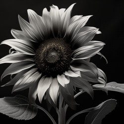 Obsidian Petals – Dark Botanical Fine Art Print