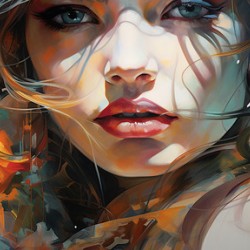 Midnight Siren – Dark Fantasy Portrait Art Print