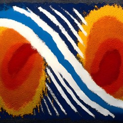 Tangerine Twins – Retro Pop Abstract Print