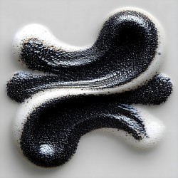 Duality Drip – Yin-Yang Abstract Print