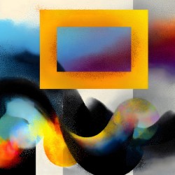 Framed Motion – Gradient Window Abstract Print.