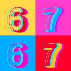 Six Seven – Gen Alpha Pop Art Print