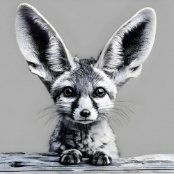 Loud and Clear – Fennec Fox Portrait Print