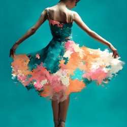 Blooming Pirouette – Ballerina Print