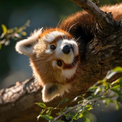 Forest Acrobat – Red Panda Print