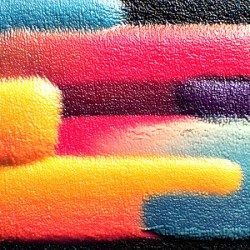 Neon Stack – Gradient Pillars Abstract Print