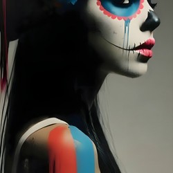 Lagrimas Azules – Blue Tears print