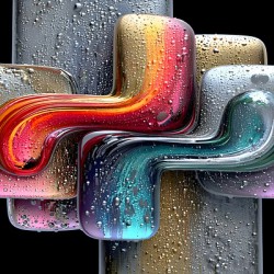 Puzzle Links – Interlocking Color Blocks Print