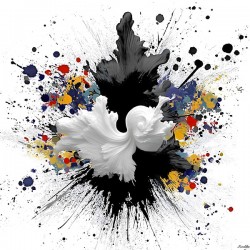 Catalyst Bloom – Ink & Color Explosion Print