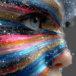 Starry Eyes – Cosmic Portrait Print