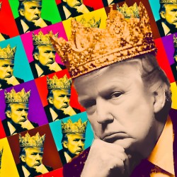 Crowned Pop - Trump Portrait Print