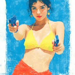 Femme Fatale – Pop Culture Portrait Print