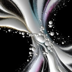 Stellar Ribbons – Cosmic Flow Abstract Print