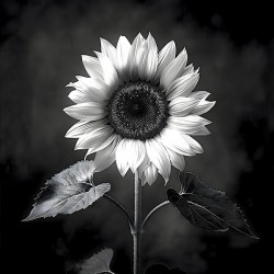 Sunflower Selfie 1 - Sunflower Portrait Art Prints